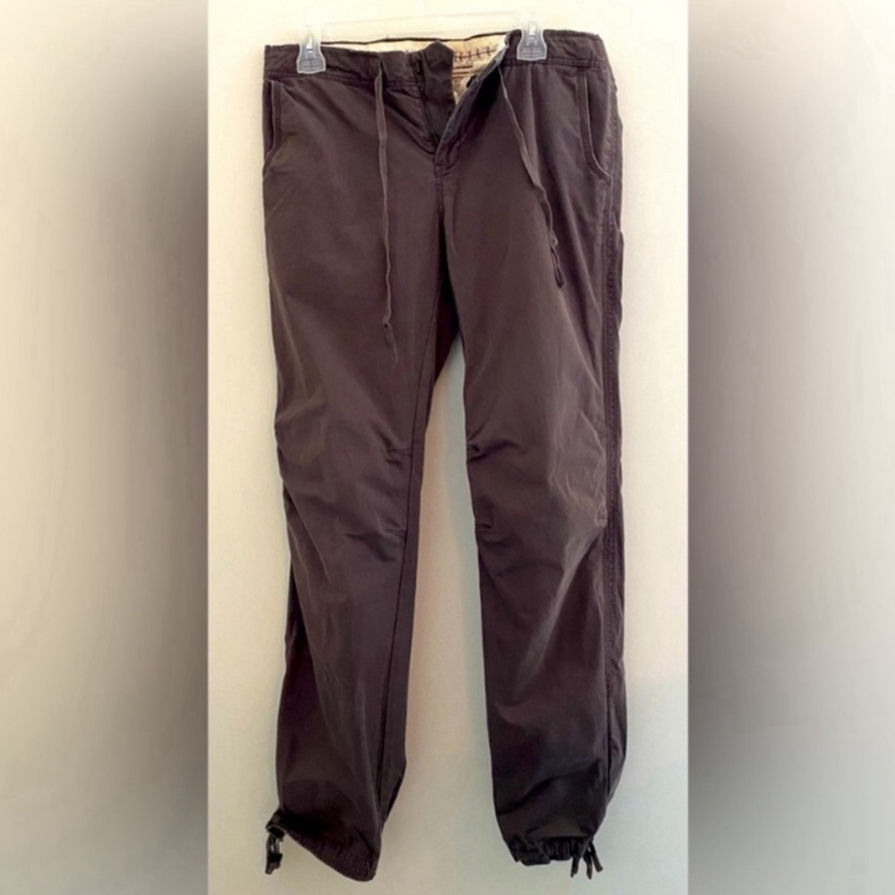 OLD NAVY Brown Cargo bootcut Pants 100% Cotton with drawstring ankles - Size M